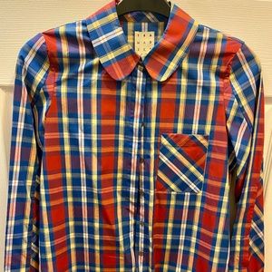 Trademark Plaid Button-Up Top w/ Tags